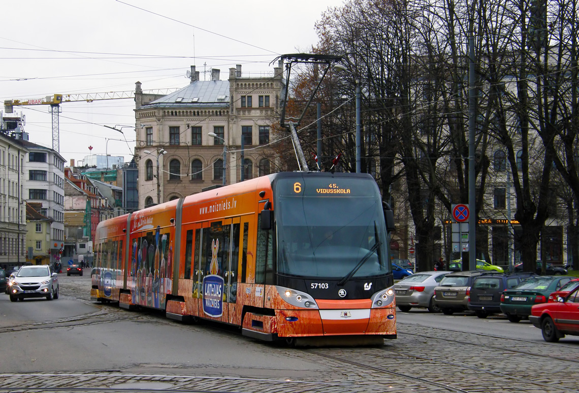 Рига, Škoda 15T ForCity Alfa Riga № 57103