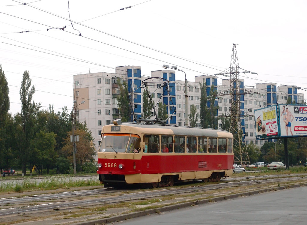 Киев, Tatra T3SU № 5686