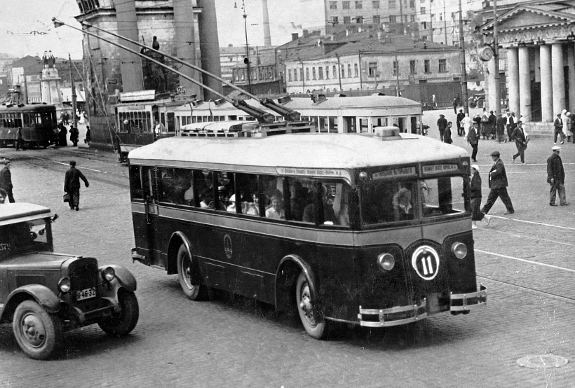 Moskva, LK-2 Br. 11; Moskva — Historical photos — Tramway and Trolleybus (1921-1945)