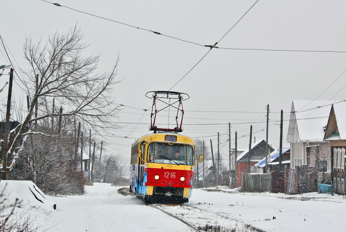 Ижевск, Tatra T3SU (двухдверная) № 1216