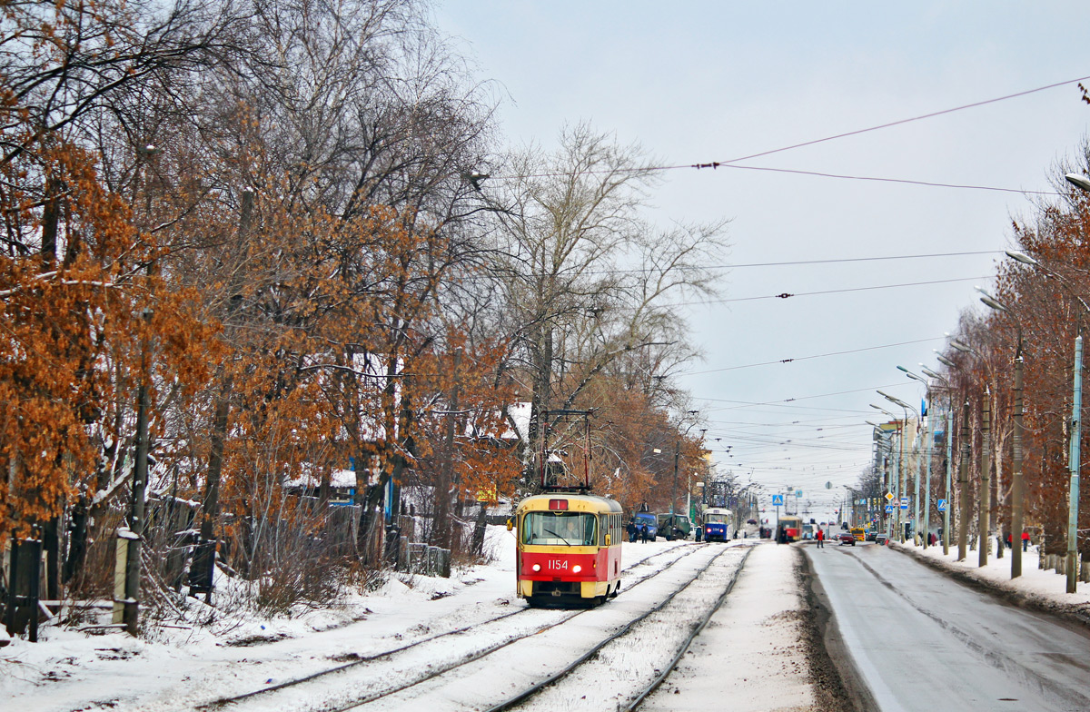 Ижевск, Tatra T3SU (двухдверная) № 1154