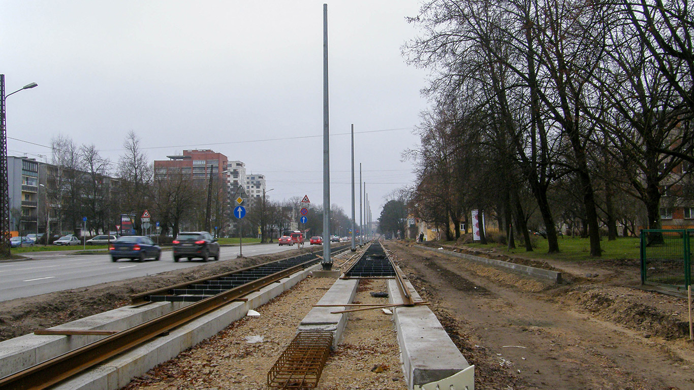 Рига — Реконструкция линии на Юглу (14.04.2012-28.05.2013)