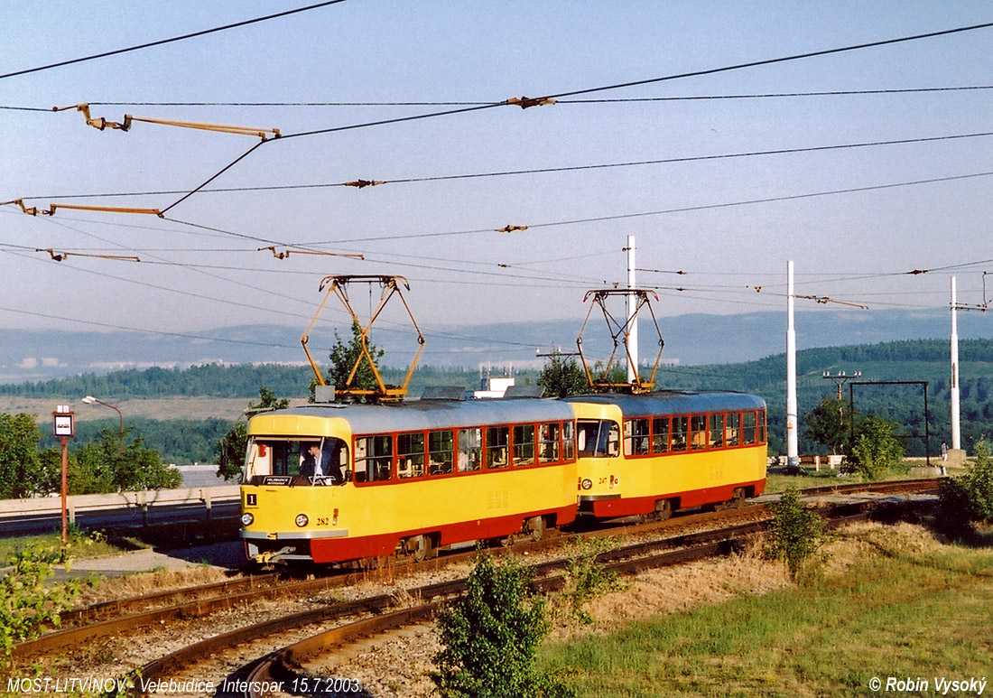 Most ― Litvínov, Tatra T3M.3 č. 282