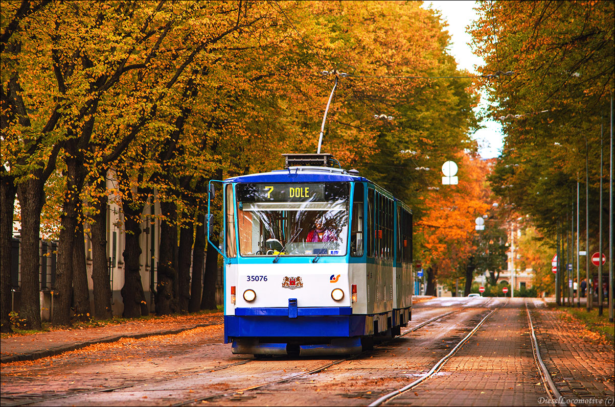 Riga, Tatra Т3MR (T6B5-R) N°. 35076
