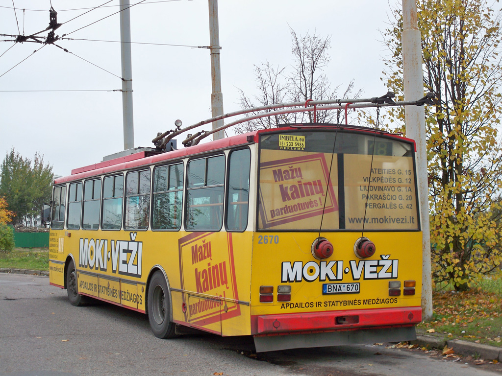 Вильнюс, Škoda 14Tr17/6M № 2670