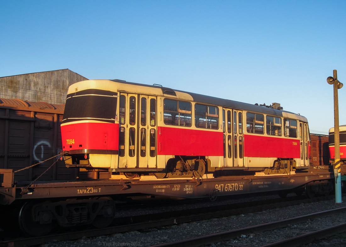 Kursk, Tatra T3SUCS Br. 7084; Kursk — Arriving Tatra T3 from Prague