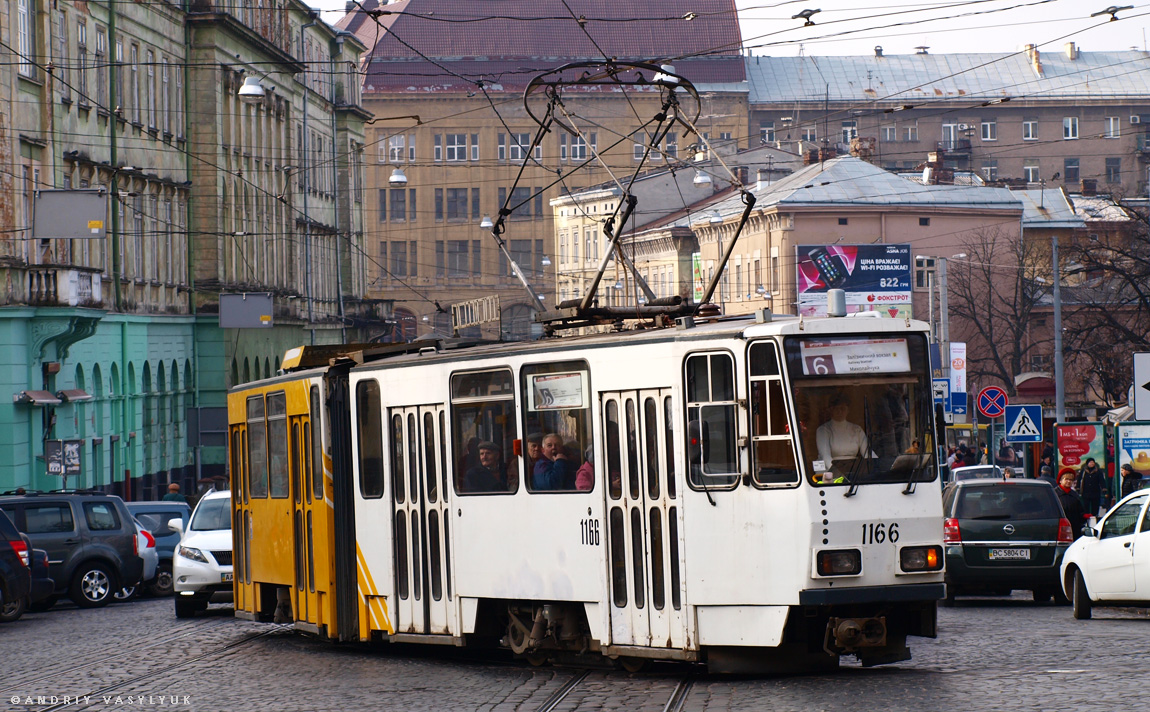 Львов, Tatra KT4D № 1166
