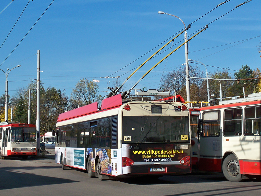 Вильнюс, Solaris Trollino II 15 AC № 1708