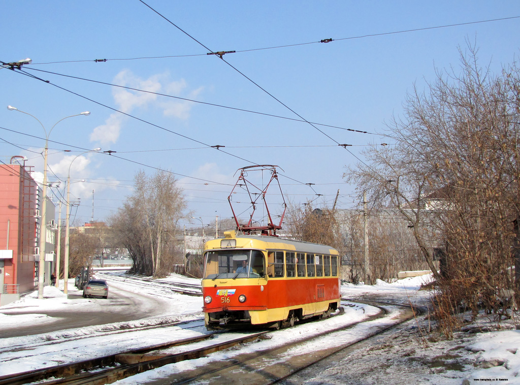 Екатеринбург, Tatra T3SU (двухдверная) № 516