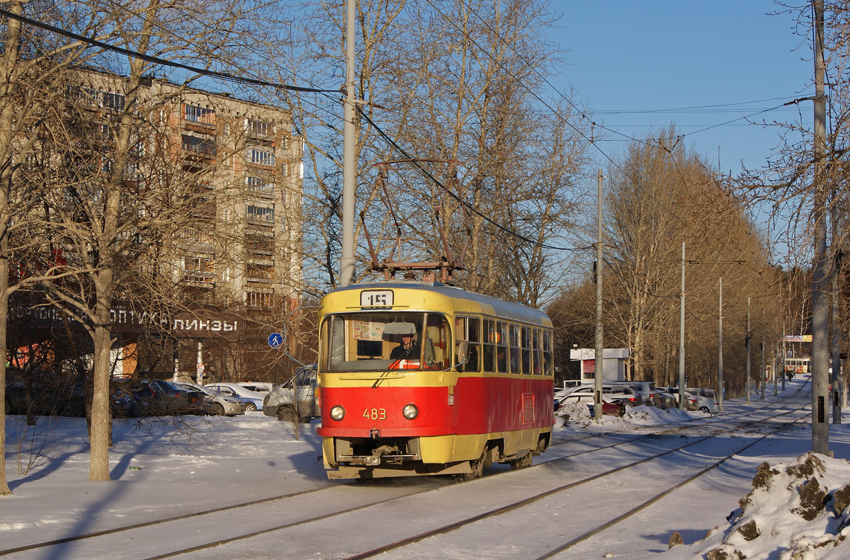 Екатеринбург, Tatra T3SU (двухдверная) № 483