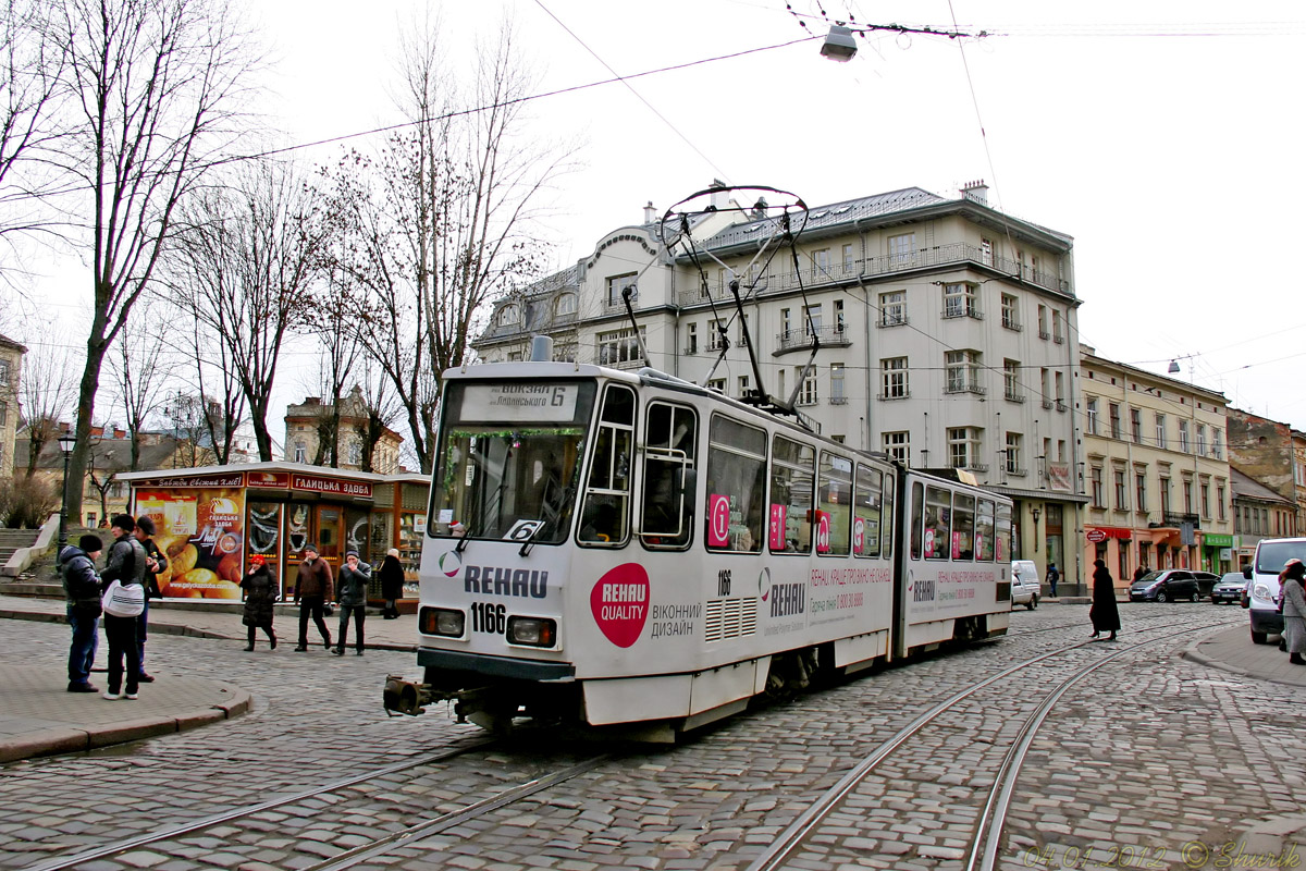 Львов, Tatra KT4D № 1166