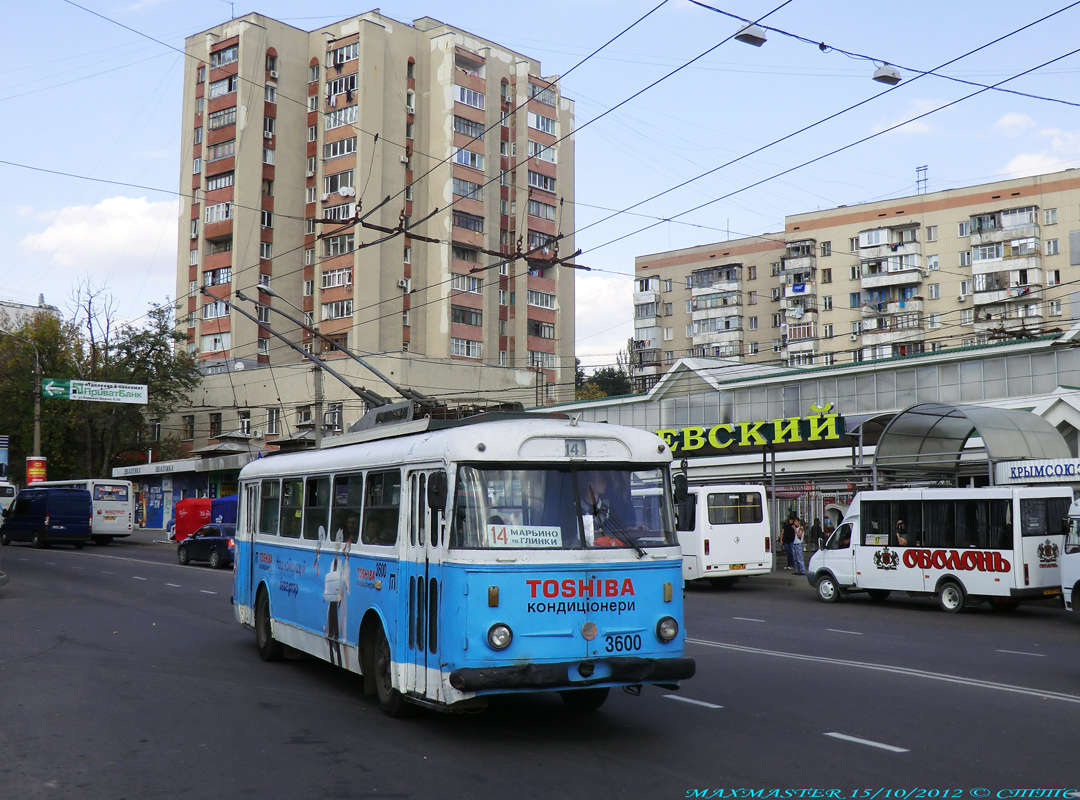 Крымский троллейбус, Škoda 9Tr22 № 3600