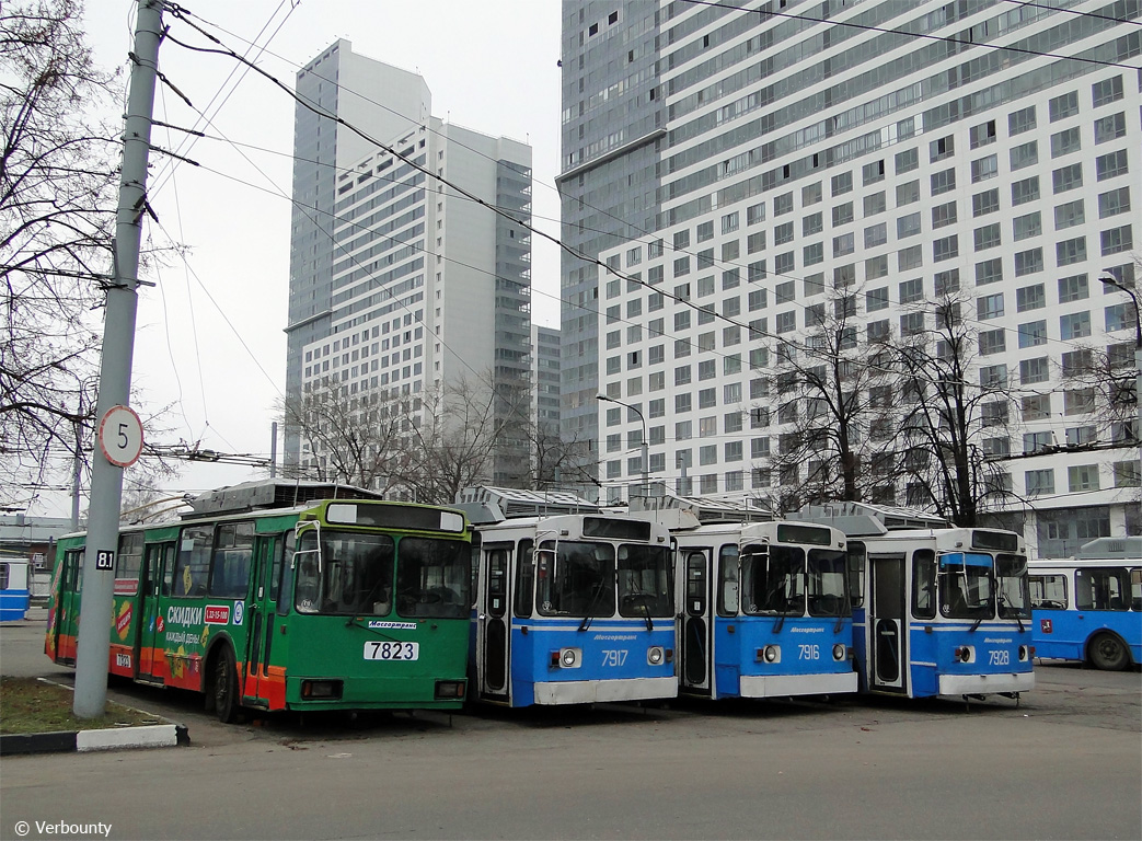 Москва, АКСМ 101ПС № 7823; Москва, БТЗ-5276-01 № 7917; Москва, БТЗ-5276-01 № 7916; Москва, БТЗ-5276-01 № 7928