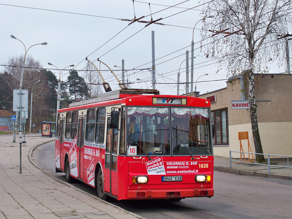 Вильнюс, Škoda 14Tr13/6 № 1638