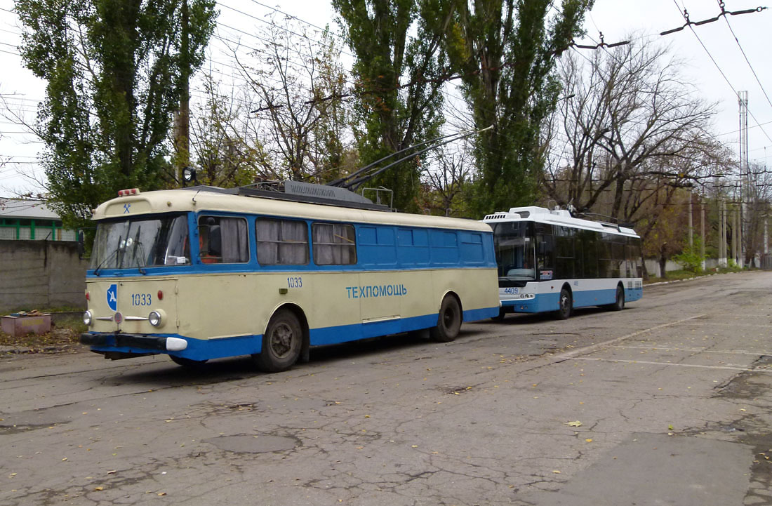 Крымский троллейбус, Škoda 9TrH27 № 1033; Крымский троллейбус, Богдан Т70115 № 4409