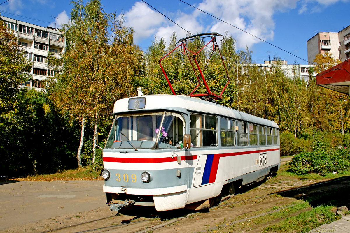 Тверь, Tatra T3SU № 309; Тверь — Трамвайные конечные станции и разворотные кольца
