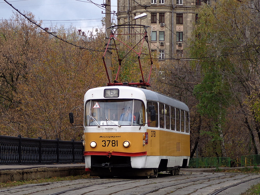 Москва, Tatra T3SU № 3781