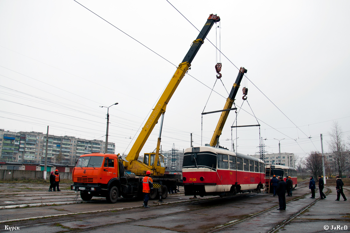 Курск, Tatra T3SUCS № 7130; Курск — Прибытие трамвайных вагонов Tatra T3 из Праги