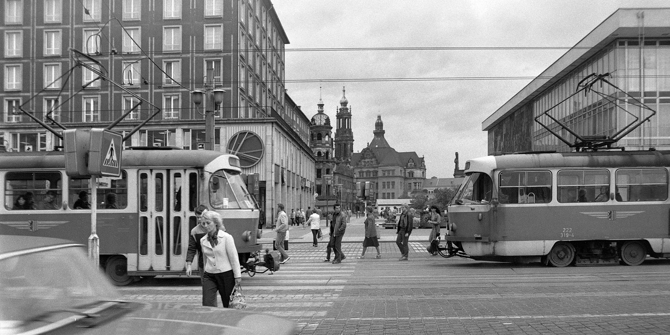 Dresden, Tatra T4D № 222 319 II; Dresden — Old photos (tram)