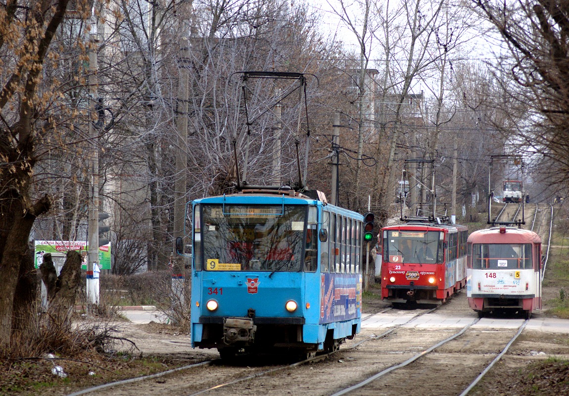 Тула, Tatra T6B5SU № 341; Тула, Tatra T6B5SU № 23; Тула, Tatra T3SU № 148
