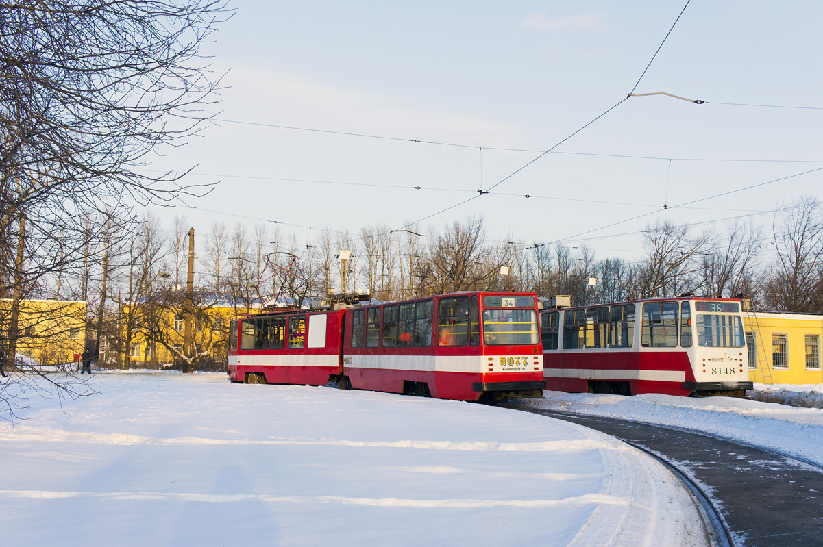 Санкт-Петербург, ЛВС-86К № 3077; Санкт-Петербург — Заказная поездка на ЛВС-86 № 3077 15.12.2012