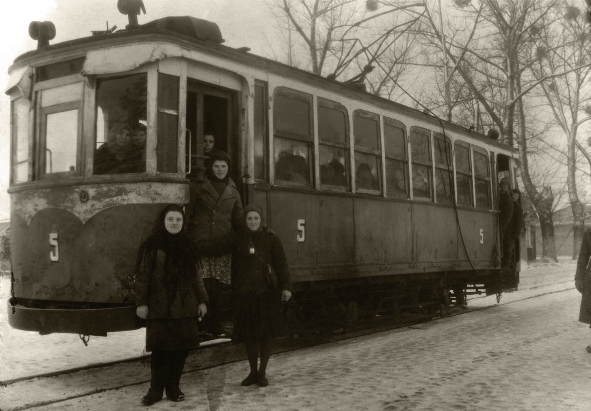 Житомир, Двухосный моторный вагон № 5; Житомир — Исторические фотографии