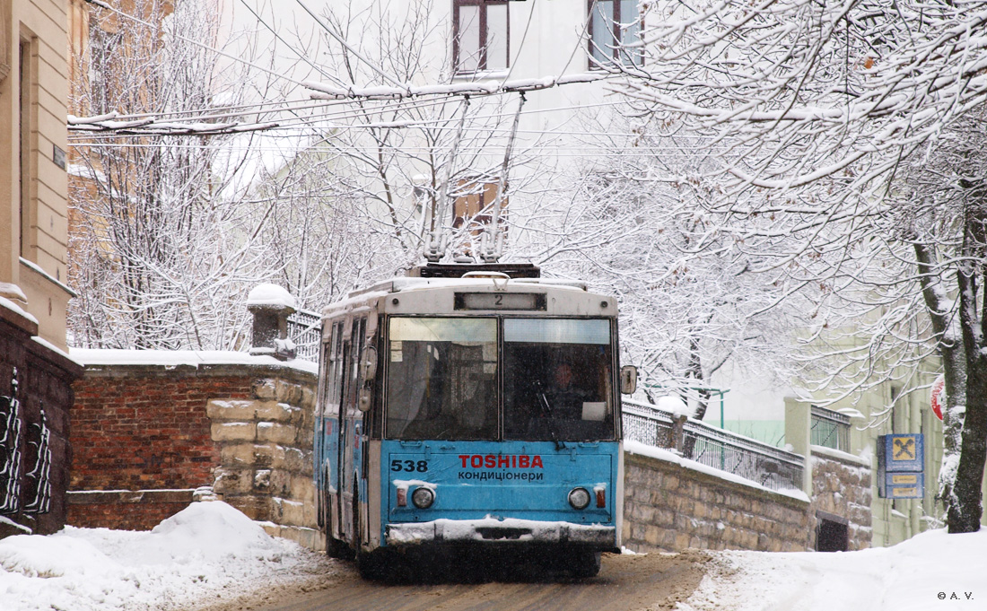 Львов, Škoda 14Tr02/6 № 538