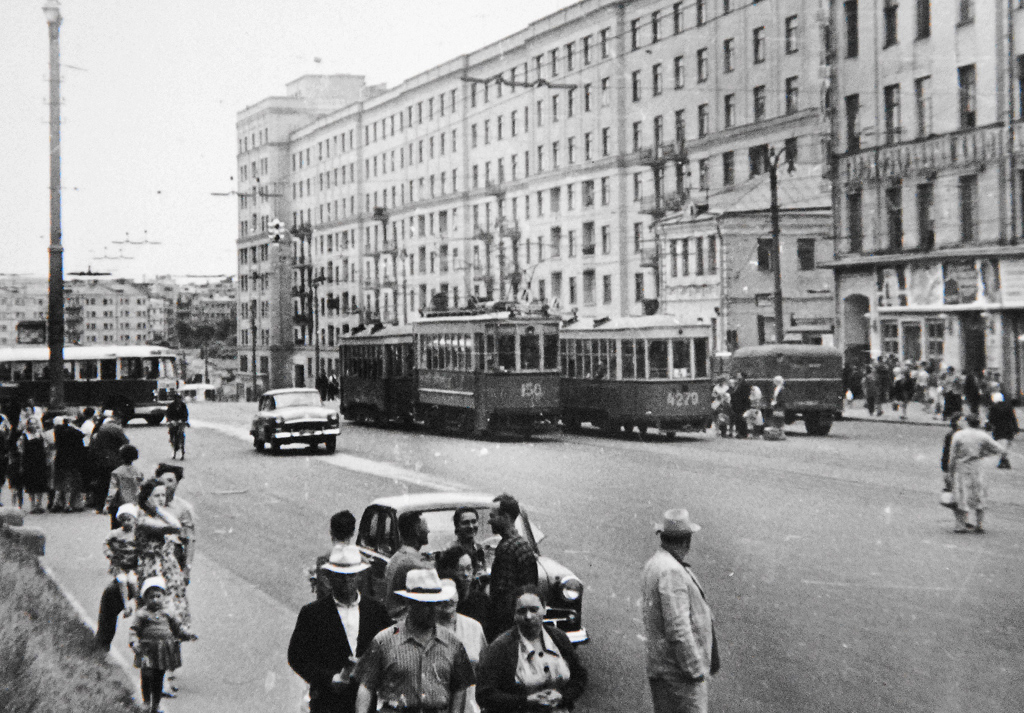 Москва, БФ № 150; Москва, С № 4279; Москва — Исторические фотографии — Трамвай и Троллейбус (1946-1991)