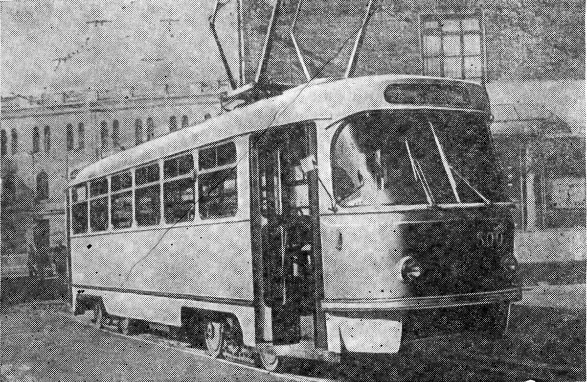 Москва, Tatra T3SU (двухдверная) № 500; Москва — Исторические фотографии — Трамвай и Троллейбус (1946-1991)