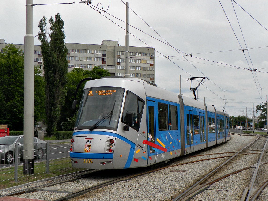 Вроцлав, Škoda 19T Elektra № 3105