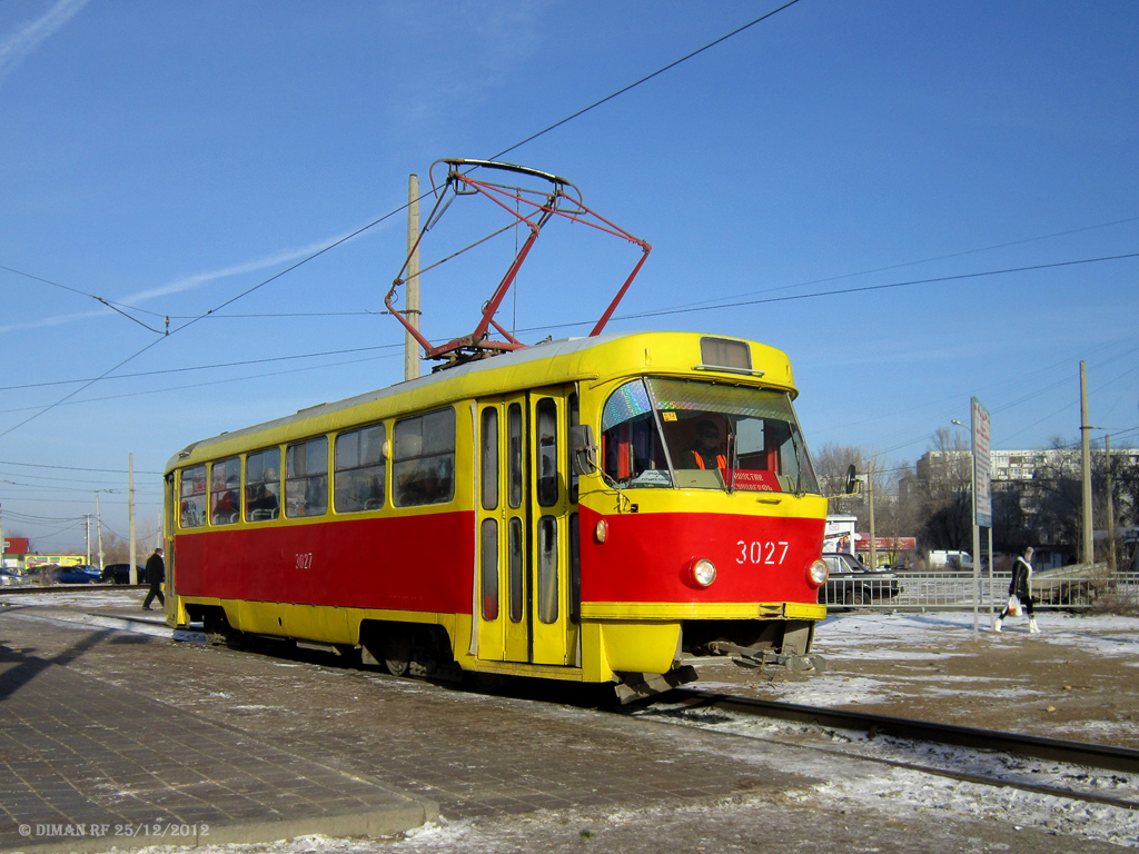 Валгаград, Tatra T3SU (двухдверная) № 3027