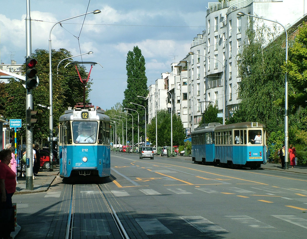 Загреб, Đuro Đaković TMK-1Z № 212; Загреб, Đuro Đaković TP 4 № 596