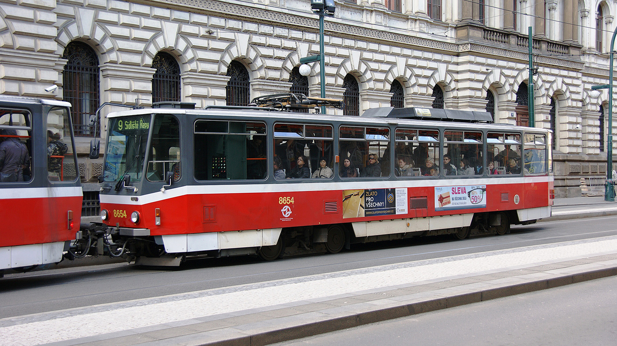 Прага, Tatra T6A5 № 8654 Прага, Tatra T6A5 № 8654