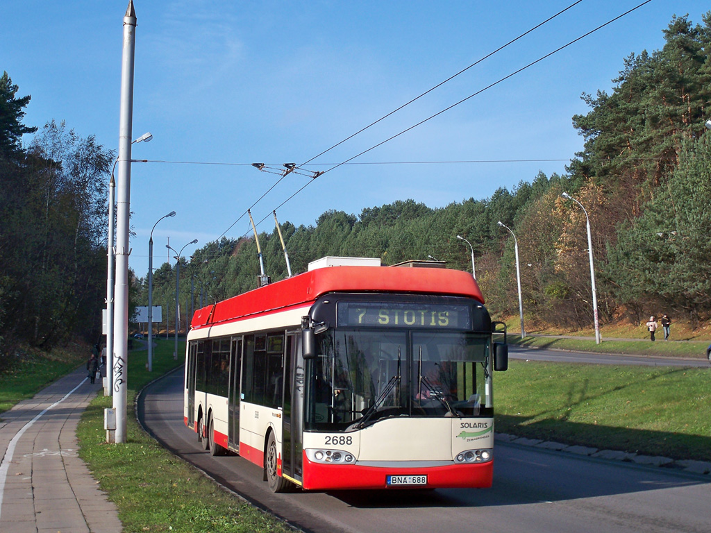 Вильнюс, Solaris Trollino II 15 AC № 2688