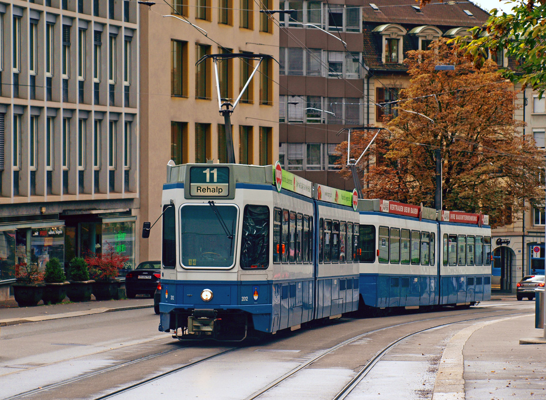 Цюрих, SWS/SWP/BBC Be 4/6 "Tram 2000" № 2012