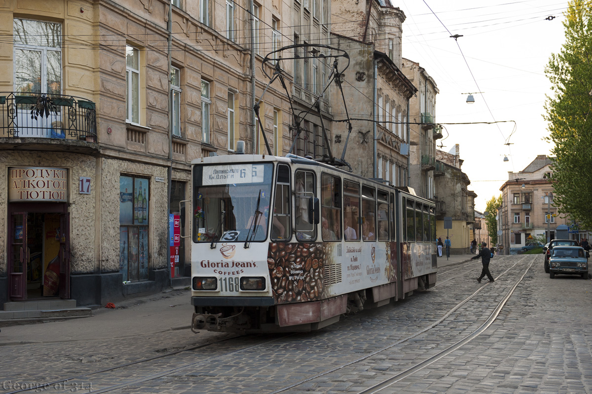 Львов, Tatra KT4D № 1168