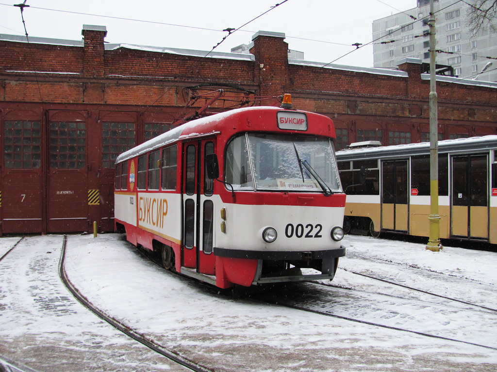Москва, Tatra T3SU № 0022; Москва — Трамвайно-ремонтный завод (ТРЗ)