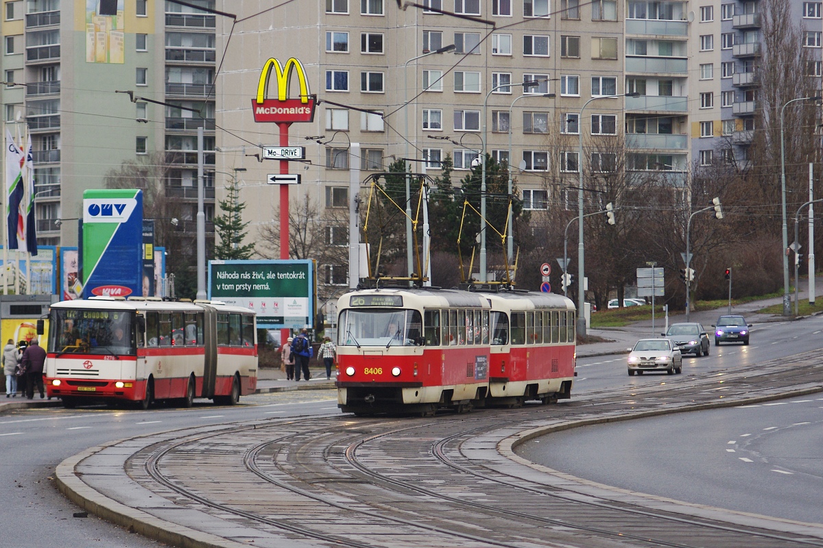 Prague, Tatra T3R.P № 8406