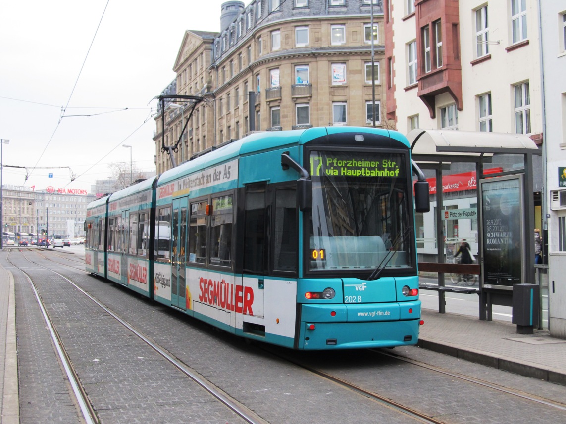 Франкфурт-на-Майне, Bombardier Flexity Classic № 202