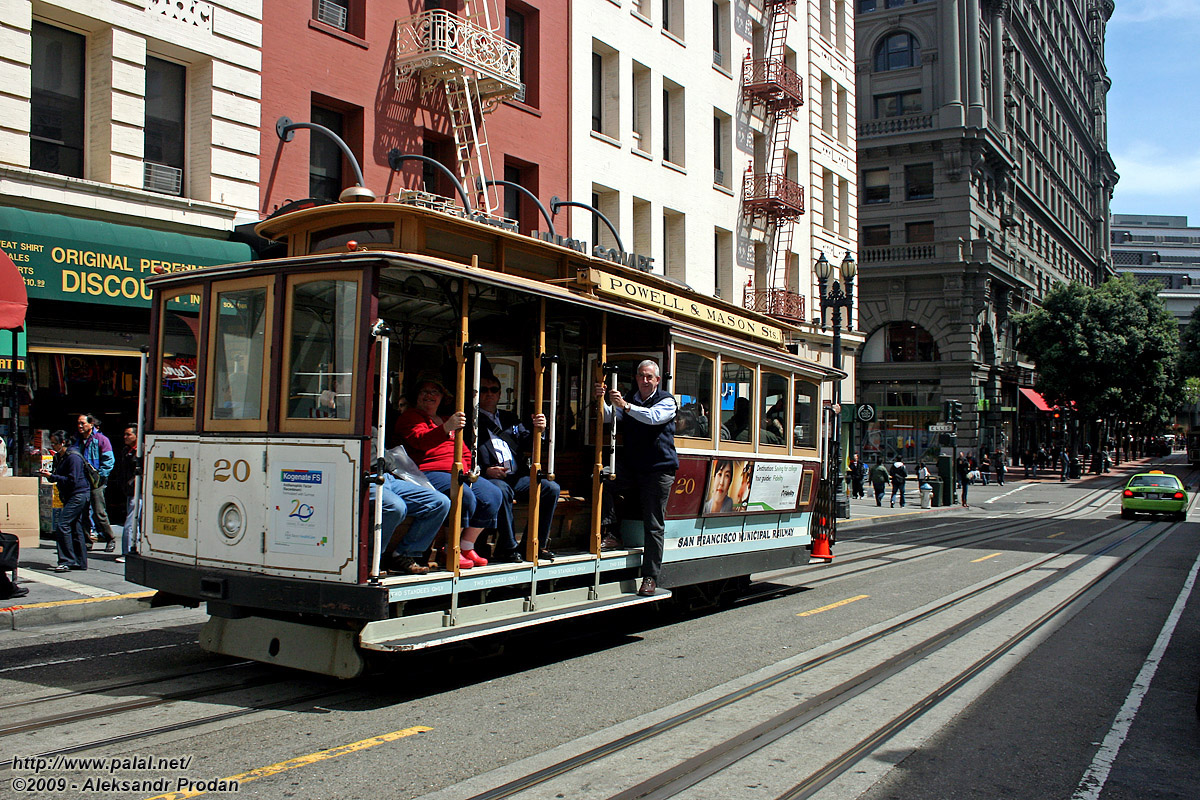 Сан-Франциско, область залива, Carter cable car № 20