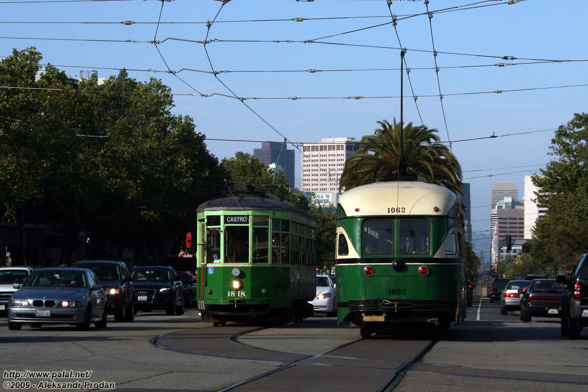 Сан-Франциско, область залива, OM Peter Witt № 1818; Сан-Франциско, область залива, PCC № 1062