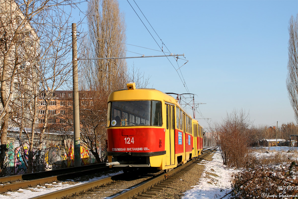 Краснодар, Tatra T3SU № 124