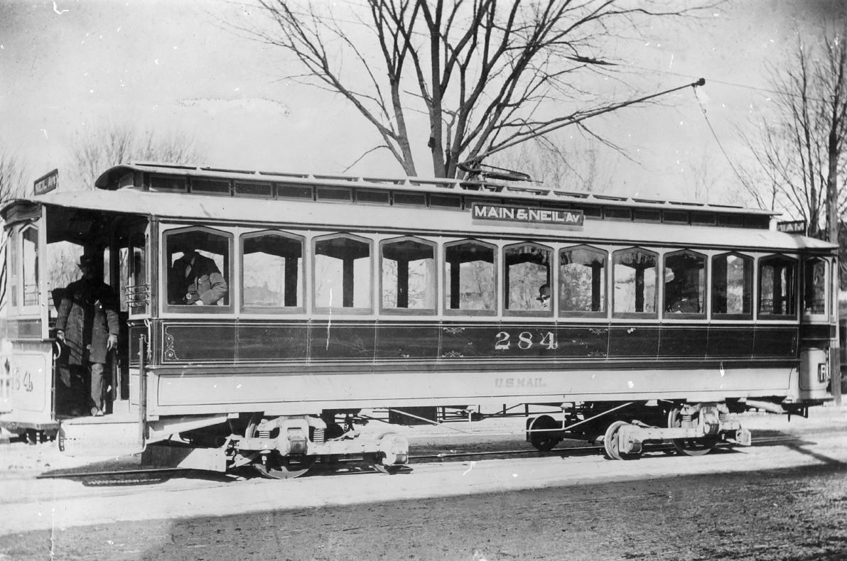 Колумбус, OH, Четырёхосный моторный Columbus Railway № 284