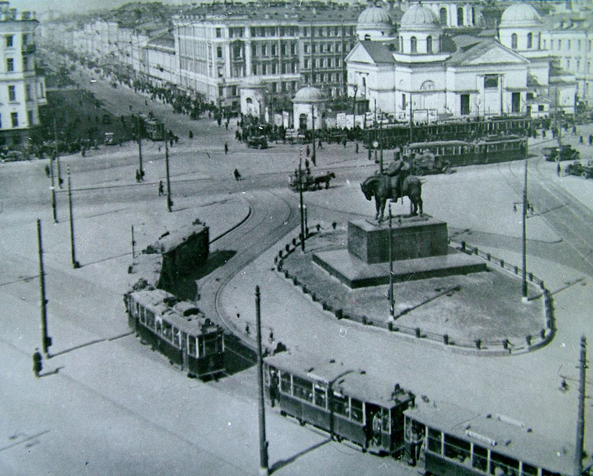 Санкт-Петербург — Исторические фотографии трамвайной инфраструктуры