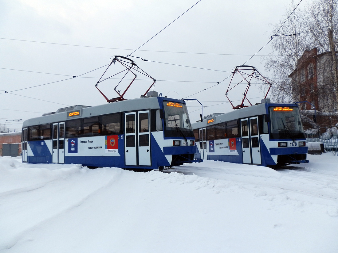 Барнаул, Tatra B3DM КВР Барнаул № 1181; Барнаул, Tatra B3DM КВР Барнаул № 1178