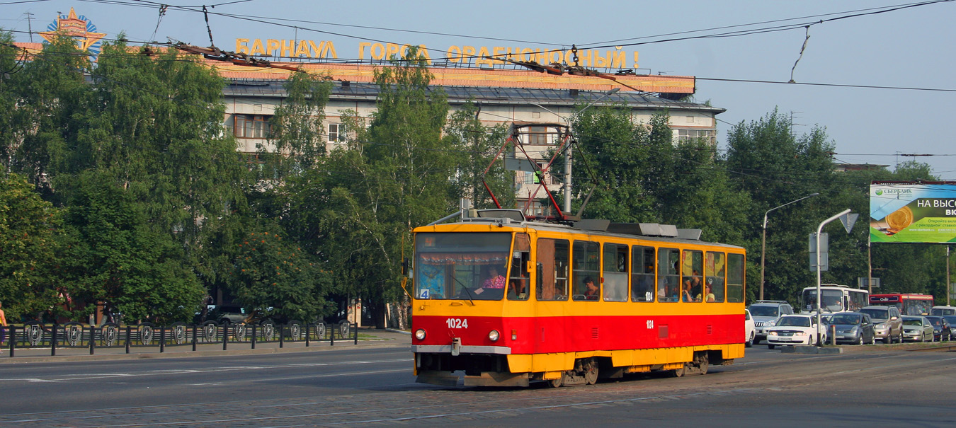 Барнаул, Tatra T6B5SU № 1024