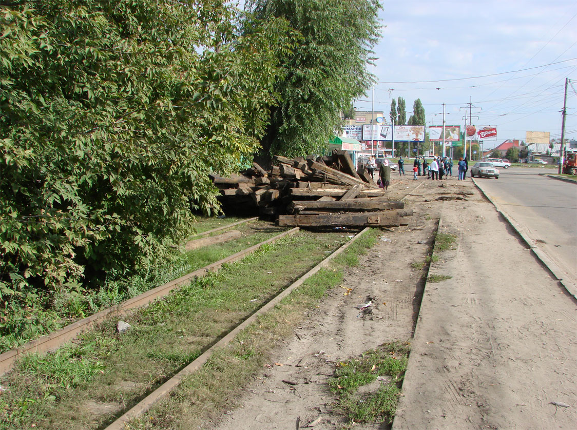 Voronezh — The remnants of Voronezh tramway