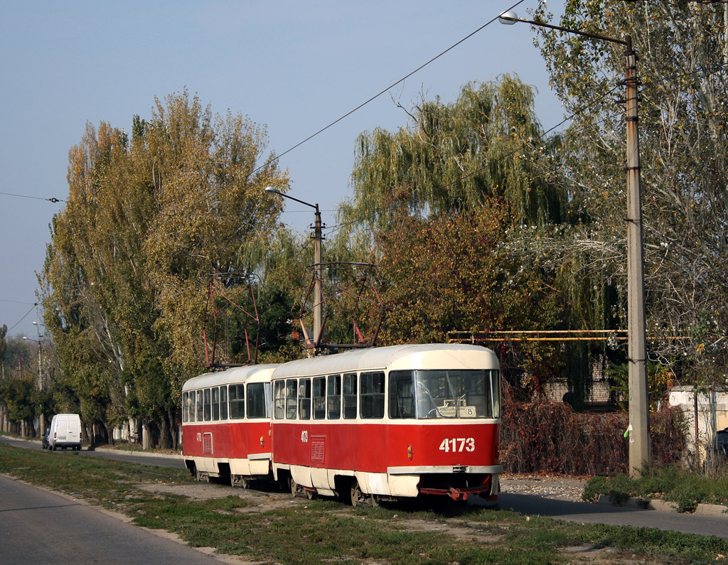Doņecka, Tatra T3SU (2-door) № 4173