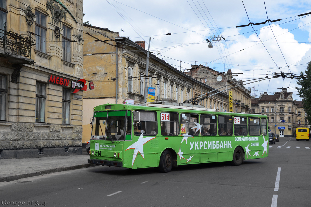 Львов, Škoda 14Tr02/6 № 514