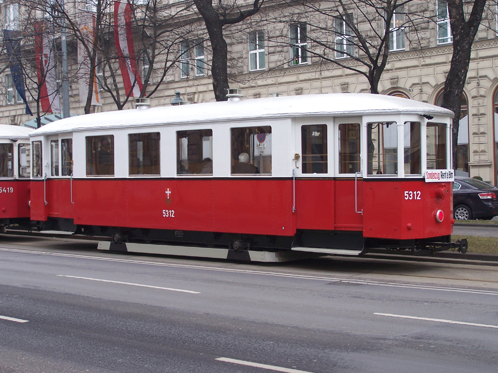 Viena, Simmering Type  m3 nr. 5312; Viena — 236. VEF-Sonderfahrt — 30.01.2011.